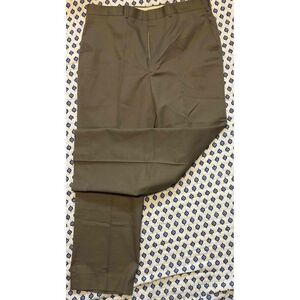 Haggar Tan Dress Pants Flat Front Mens Trousers Size 38x32